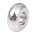 BEADIA Stainless Steel Spacer Beads 6x3mm Rondelle Loose Charm Caps Beads for DIY Jewelry Making 100pcs with 2.5mm Hole - color: 6x3mm 2.5mm