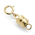 Jewelili Yellow Gold Filled Round Magnetic Clasp Converter | Converts Necklaces or Bracelets with Spring Ring Clasp | 1 Piece | Gift Box Included | Timeless Fashion Jewelry - color: Yellow Gold Filled, size: 1 Clasp