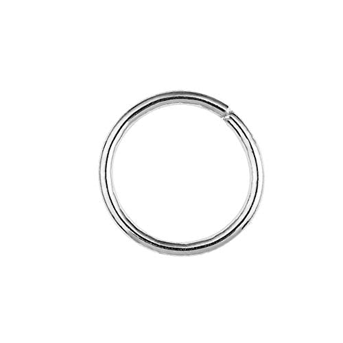 BEADIA Open Jump Rings Platinum 0.8x6mm 500pcs for DIY Jewelry Making Supplies - color: Platinum, size: 0.8*6mm