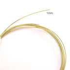 BEADIA 14K Gold Plated Wire 1.0mm 2 Meters Bead Cord for Bracelet Necklace Charm Beading Jewelry Making Findings - size: 1.0mm, style: 14K Gold