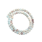 6mm Natural Azure Imperial Jasper Stone Beads Heart Shape Cute Fine Gems Spacer Beads Fit Jewelry Making DIY Exquisite Necklace Bracelet Accessory - color: Azure Imperial Jasper