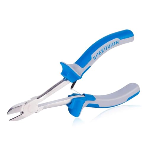SPEEDWOX Long Reach Diagonal Pliers 6 Inches Mini Fine Wire Cutting Plier Slim Plastic Nippers Precision Side Cutting Micro Wire Cutters for Hard to Reach Narrow Spaces High Leverage Reduce Efforts - style: Diagonal Pliers