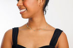 Dainty Gold Necklace for Women,Trendy 18k Gold Vermeil Sterling Silver Choker Necklace Thin Beaded Choker Necklaces Womens Simple Jewelry Gift for Valentines Day - color: December - Turquoise
