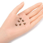 400pcs Crimp Bead Knot Cover End Caps 5mm (0.2 Inch) Crimp Cover Antique Bronze Plated Copper Brass for DIY Craft Jewelry Making CF118-5 - color: Antique Bronze, size: 5mm (0.2 inch) - 400pcs