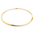 Aobei Pearl 18K Gold Plated Cuff Choker Necklace for Women Chunky Wire Chain Collar Jewelry - style: Buckle Cuff Choker