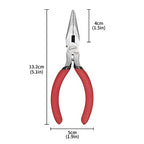 Needle Nose Pliers, 5 Inch, Needles Noses Pliers Set, 10 Pack, Small Needle Nose Plier, Long Nose Plier with Side Cutter, Spring Loaded Jewelry Needle Nose Pliers for Cutting and Bending Wire - color: 10 Pcs