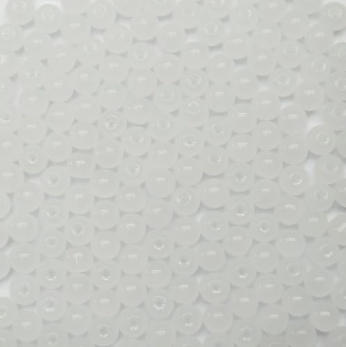 200PCS 8mm Glass Beads for Jewelry Making Soild White Round Loose Beads for Bracelets DIY Crafts (White) - color: 2White