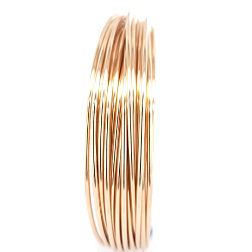 20 Gauge, 14/20 Yellow Gold Filled Wire Dead Soft Round 14K Gold Filled Made in USA - 15 Feet by CRAFT WIRE - size: 20 Gauge, style: 15 Feet