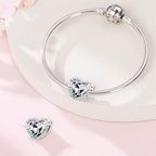 Mother Heart Charms for Bracelets Love Mom Flowers Charm Jewellery for Women - style: Hand held Mom