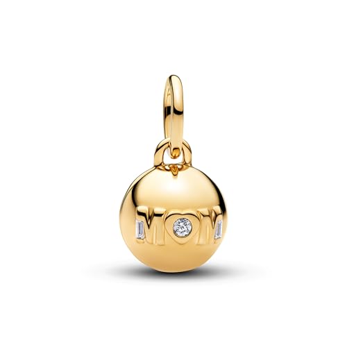 Mother Heart Charms for Bracelets Love Mom Flowers Charm Jewellery for Women - style: Gold Mom