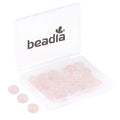 BEADIA Natural Rose Quartz Crystal Rondelle Stone with Large Hole (4mm) Loose Semi Gemstone Beads for Jewelry Making 10mmx4mm 24pcs - color: Rose Quartz, size: 10mm x 4mm