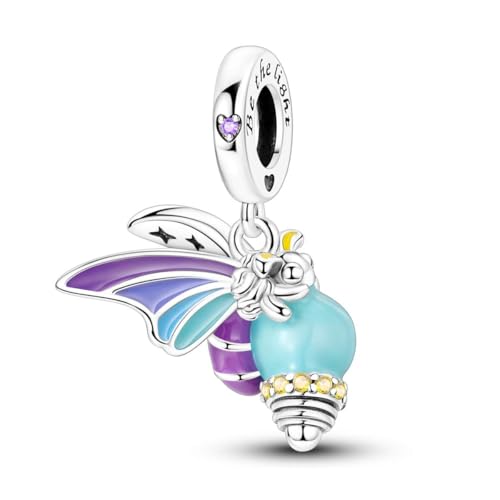 LAZA Charms for Bracelets 925 Sterling Silver Butterfly Summer Travel Ocean Lucky Charm Beads Pendant Jewelry for Women Mom - color: Bulb Bees