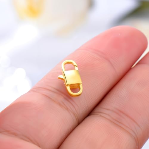 18K Gold Jewelry Clasp Necklace Extender Clasp Bracelet Extension Connector for DIY Necklace Bracelet Anklet Jewelry Making (Style 6) - style: Style 6