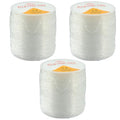 Zorfeter 3 Rolls 0.8mm Elastic Stretch Thread, Stretchy Bead Cord Crystal String Bracelet String, Clear Beaded Cord for Bracelet Beading and Jewelry Making(328FT/100M) - size: 0.8 mm