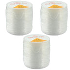 Zorfeter 3 Rolls 0.8mm Elastic Stretch Thread, Stretchy Bead Cord Crystal String Bracelet String, Clear Beaded Cord for Bracelet Beading and Jewelry Making(328FT/100M) - size: 0.8 mm