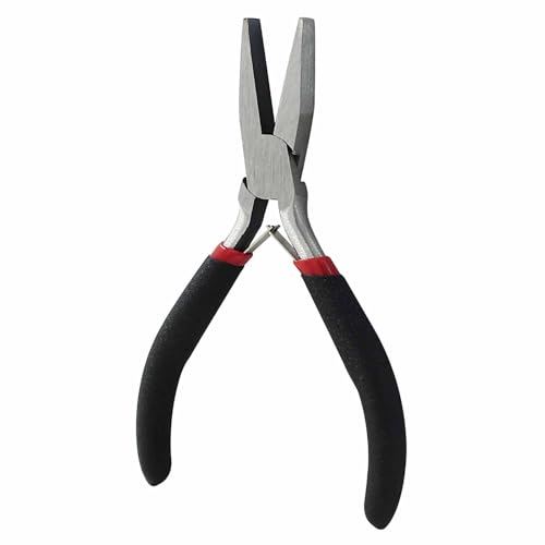 13cm/5.12" Flat Nose Pliers for Jewelry Making, Smooth Jaw Pliers, Wire Wrapping, Bending, Opening Jump Rings, Clamping, Cutting - style: Flat Nose Pliers