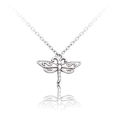 100g (About 50-80pcs) Antique Silver Dragonfly Charms Tibetan Insect Charms Pendants Craft Supplies for Bracelets Necklace Jewelry Making - style: Silver Dragonfly Charms