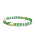 Tila Beaded Stretch Strand Bracelets for Women, Cute Boho Stackable Handmade Colorful Mixed Flat Square Beads Elastic Beach Surfer Bracelet Trendy Jewelry Friend Gift - color: 0901K