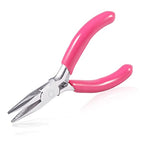 SPEEDWOX Mini Long Nose Pliers 3" Chain Nose With Pink PVC Handle for Jewelry Making, Wire Wrapping, Beading, DIY Craft and Hobby Supplies - style: 3" Long Nose Pliers