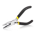 SPEEDWOX 5 Inches Long Nose Pliers Chain Nose Pliers Mini Wire Cutter for Hard to Reach Confined Areas Serrated Jaws for Jewelry Repairing Making Beading Hobby Tools - size: Serrated Jaw with Cutter