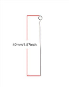 Shapenty 200PCS Mini Metal Wire Eyepins Beading Small Open Eye Head Pins Needles Bulk for DIY Craft Bead Earring Pendant Necklace Bracelet Jewelry Charm Finding Making (40mm/1.57Inch, Silver) - color: Silver, size: 40 mm