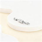 925 Sterling Silver Lobster Clasp for DIY Necklace Bracelet Jewelry Making, Double Spring Clasp with Closed Jump Rings, Necklace Extender Clasp Connector Bracelet Extension (Style 21) - style: Style 21