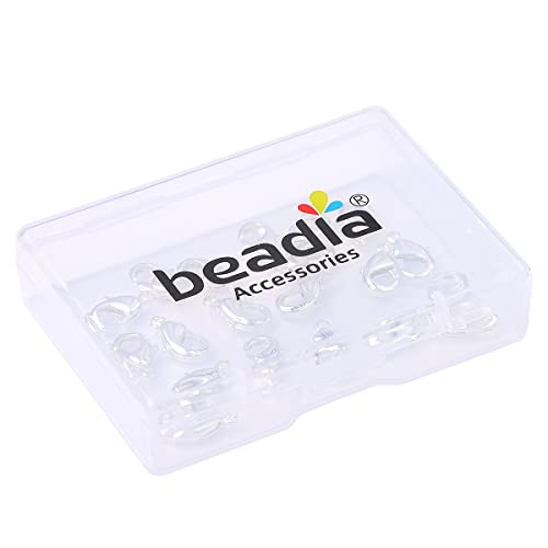 BEADIA Silver Plated Lobster Clasps Non Tarnish 12mm 20pcs for Jewelry Making Findings - color: Lobster Clasps Silver, size: 12mm