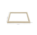 Top Lid for Large Beige Premium Quality Velvet Jewelry Display Box Tray Stackable Practical Trade Show Home Store Glass Lid - color: Glass Lid