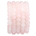 BEADIA Natural Rose Quartz Flat Cut Round Drum Stone 8mmx7mm Loose Semi Gemstone Beads for Jewelry Making 38cm - color: Rose Quartz