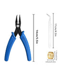 Split Ring Opener Tool Keychain Pliers for Jewelry Making with one tweezer, a jump ring,For Bracelet Beading DIY Craft Jewelry Making Supplies - style: 1pcs - Split Ring Opener Tool