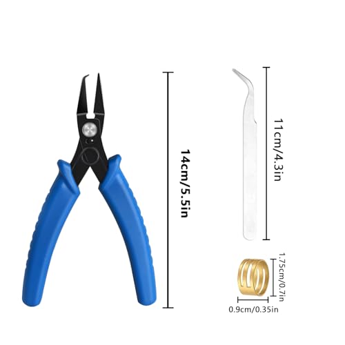 Split Ring Opener Tool Keychain Pliers for Jewelry Making with one tweezer, a jump ring,For Bracelet Beading DIY Craft Jewelry Making Supplies - style: 1pcs - Split Ring Opener Tool