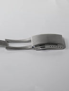 watchdives Watch Buckle 20mm Silver Fold Safety Milled Clasp Replacement Stainless Steel Watchband Clasp - color: Silver, size: 20mm