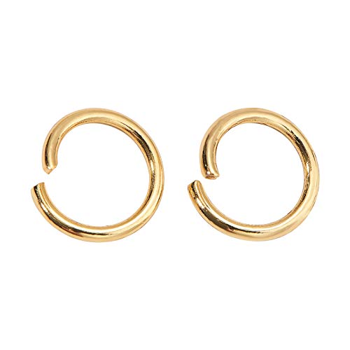 DanLingJewelry 200 pcs 304 Stainless Steel 19 Gauge Open Jump Rings 8mm for Jewelry Making Connectors Jewelry Finding Golden Color - color: 200 pcs - ф8mm δ 1mm - Golden