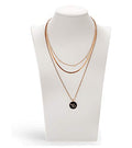 Polmart H3 Necklace Display Bust (White Leatherette, 11 ⅞”H) - color: White Leatherette, size: 11⅞"H