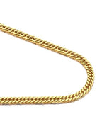 Bandmax Cuban Link Necklace for Men, Stainless Steel Chain, 5/7/10/13.5mm - color: e. 5mm Gold, size: 18 inch