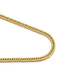 Bandmax Cuban Link Necklace for Men, Stainless Steel Chain, 5/7/10/13.5mm - color: e. 5mm Gold, size: 26 inch