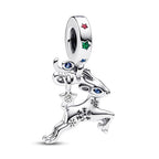 925 Sterling Silver Charms for Bracelets Gold Love and Heart Charms Cherry Blossom Dangle Beads Jewelry for Women - color: Christmas Reindeer