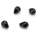 24pcs Adabele Austrian 8mm Faceted Teardrop Loose Crystal Beads Jet Black Compatible with 5500 Swarovski Crystals Preciosa SST-823 - color: Jet Black, size: 8mm x 6mm - 24pcs