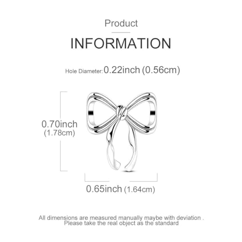 LAZA 925 Sterling Silver Charm for Bracelet Necklace Dangle Love Mom Butterfly Party Charm Beads Pendants DIY Jewelry for Women - color: Bow Tie