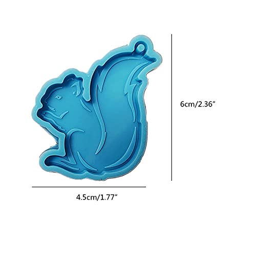 Super Glossy Koala Squirrel Silicone Resin Mold DIY Keychain Necklace Pendant Jewellery Making Mould Epoxy Resin Mold