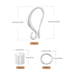 Earring Hooks, 230PCS Silver Earring Findings for Jewelry Making Hypoallergenic Ear Wires for DIY Bulk Pack - color: Silver-Thick Earring Hooks