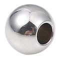 BEADIA Stainless Steel Spacer Beads 6x5mm Round Loose Charm Caps Beads for DIY Jewelry Making 100pcs with 2.5mm Hole - color: 6x5mm 2.5mm