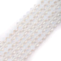 8mm Natural Opal Gemstone Faceted Clovers Beads Four-Leaf Spacer Loose Beads for DIY Jewelry Making Beads - color: Opal