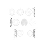 Geometric Pattern Polymer Clay Cutters Set – Molds and Clay Cutters for Polymer Clay, Clay Earring Tools - color: D color