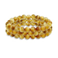 Bling Jewelry Natural Multi Color Semi Precious Gemstone Round Bead 8MM Strand Stackable Stretch Bracelet For Women Men Teen Unisex - color: Gold Set