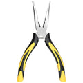 Premium Long Needle Nose Pliers-6’’, Paper Clamp Precision, High Carbon Steel, Soft Grip with Wire Cutter, Long Nose Cutting Pliers for Home, Fishing, Jewelry, Crafts,1pcs - style: One-6in