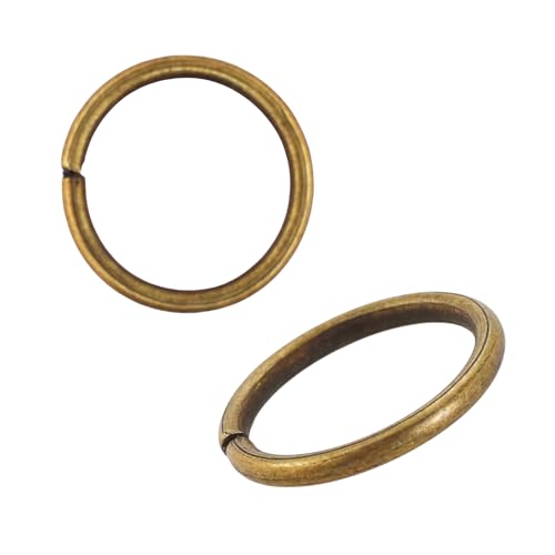 Small Metal Jump Rings for Jewelry Making by Mandala Crafts - color: Antique Brass, size: 4mm 5mm 6mm 7mm 8mm 10mm