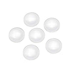 Craftdady 50Pcs Transparent Clear Glass Cabochons 34.5-35mm Flat Back Half Round Dome Tiles for Photo Pendant Jewelry Craft Making - color: Transparent Clear, size: 35mm Round