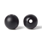 100Pcs Natural Stone 6mm Glass Black Matte Round Loose Gemstone Energy Healing Beads Hole Size 1mm DIY Smooth Beads Jewelry Making - color: Black Matte Beads, size: 6mm