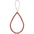 Semi-Precious Gem Stones Beaded Phone Charm Cell Phone Lanyard Wrist Strap Handmade Natural Gemstone Phone Chain string - color: Red Jasper